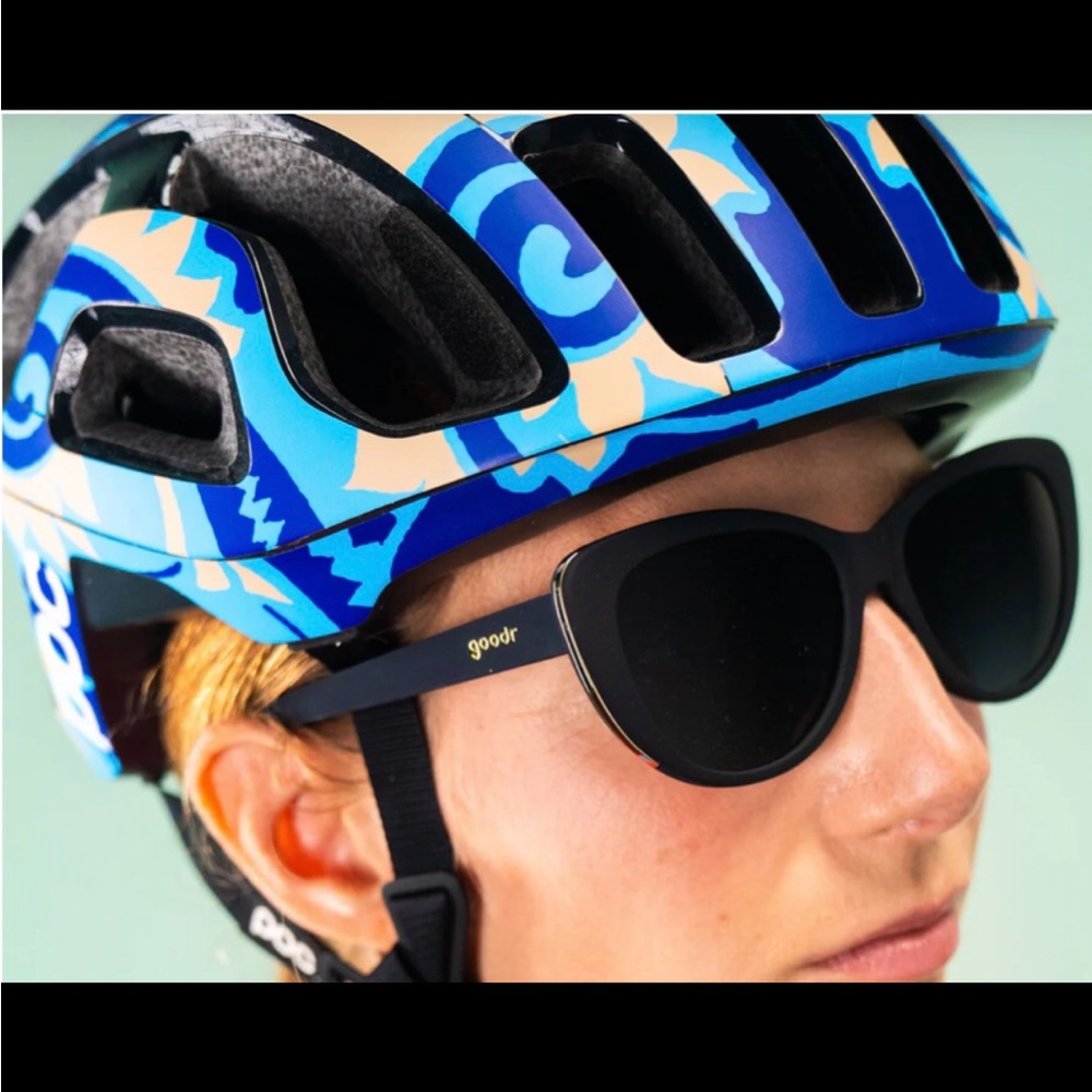 Goodr Black/Dark Gray Gold Accents Women's Sunglasses - Picture 5 of 9
